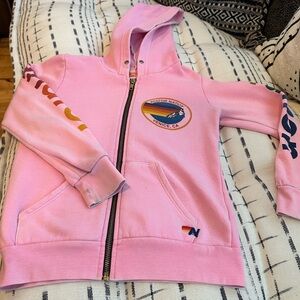 Aviator Nation kids hoodie pink size 10